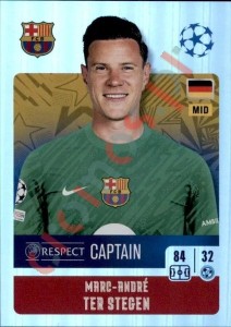 161 Marc-André Ter Stegen (Captain) – UEFA Champions League 2024-2025 Topps