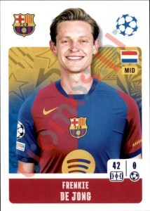 165 Frenkie De Jong – UEFA Champions League 2024-2025 Topps