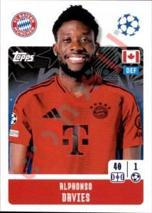 176 Alphonso Davies – UEFA Champions League 2024-2025 Topps