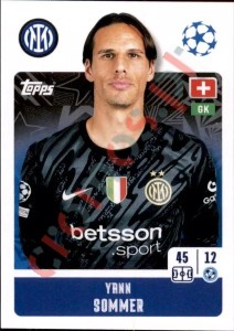 186 Yann Sommer – UEFA Champions League 2024-2025 Topps