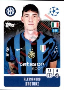 187 Alessandro Bastoni – UEFA Champions League 2024-2025 Topps