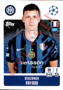 188 Benjamin Pavard – UEFA Champions League 2024-2025 Topps