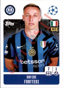190 Davide Frattesi – UEFA Champions League 2024-2025 Topps