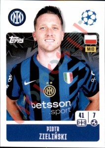 193 Piotr Zieliński – UEFA Champions League 2024-2025 Topps
