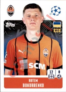205 Artem Bondarenko – UEFA Champions League 2024-2025 Topps