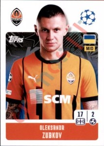 206 Oleksandr Zubkov – UEFA Champions League 2024-2025 Topps