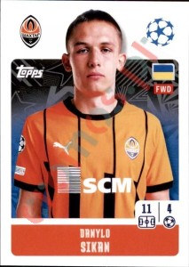 207 Danylo Sikan – UEFA Champions League 2024-2025 Topps