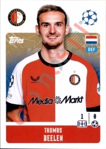 212 Thomas Beelen – UEFA Champions League 2024-2025 Topps