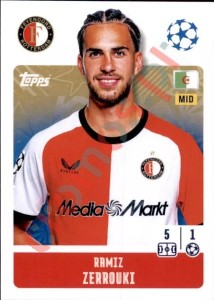 214 Ramiz Zerrouki – UEFA Champions League 2024-2025 Topps
