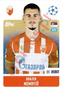 460 Ognjen Mimović – UEFA Champions League 2024-2025 Topps