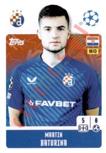 474 Martin Baturina – UEFA Champions League 2024-2025 Topps