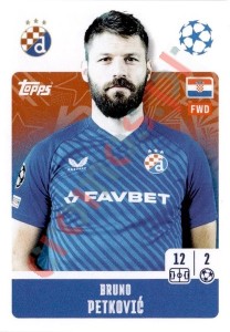 477 Bruno Petković – UEFA Champions League 2024-2025 Topps