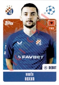 478 Arbër Hoxha – UEFA Champions League 2024-2025 Topps