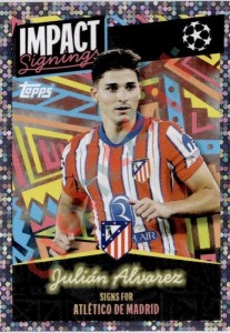 411 Julián Alvarez (Atlético de Madrid) – UEFA Champions League 2024-2025 Topps