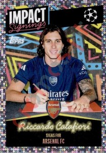 412 Riccardo Calafiori (Arsenal FC) – UEFA Champions League 2024-2025 Topps