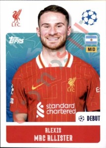 266 Alexis Mac Allister – UEFA Champions League 2024-2025 Topps