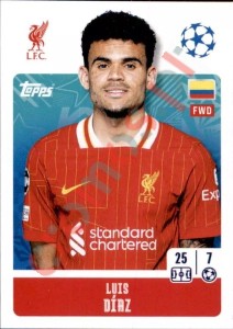 268 Luis Díaz – UEFA Champions League 2024-2025 Topps