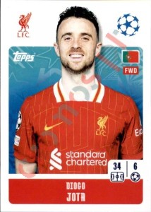 269 Diogo Jota – UEFA Champions League 2024-2025 Topps