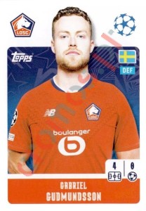 485 Gabriel Gudmundsson – UEFA Champions League 2024-2025 Topps