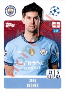 275 John Stones – UEFA Champions League 2024-2025 Topps
