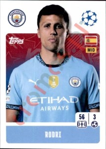 277 Rodri – UEFA Champions League 2024-2025 Topps