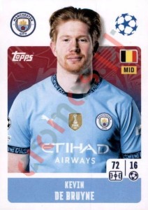 278 Kevin De Bruyne – UEFA Champions League 2024-2025 Topps