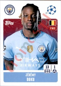 282 Jérémy Doku – UEFA Champions League 2024-2025 Topps