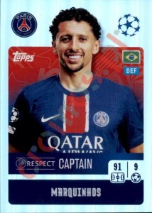 284 Marquinhos (Captain) – UEFA Champions League 2024-2025 Topps