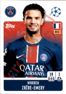 290 Warren Zaïre-Emery – UEFA Champions League 2024-2025 Topps