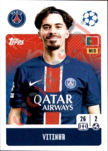 291 Vitinha – UEFA Champions League 2024-2025 Topps