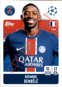 292 Ousmane Dembélé – UEFA Champions League 2024-2025 Topps