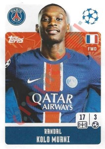 293 Randal Kolo Muani – UEFA Champions League 2024-2025 Topps