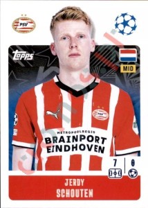 302 Jerdy Schouten – UEFA Champions League 2024-2025 Topps