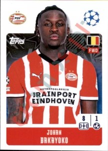 305 Johan Bakayoko – UEFA Champions League 2024-2025 Topps