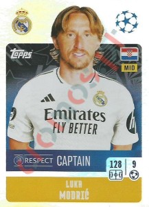 320 Luka Modrić (Captain) – UEFA Champions League 2024-2025 Topps