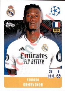324 Eduardo Camavinga – UEFA Champions League 2024-2025 Topps