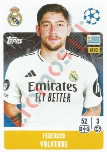 325 Federico Valverde – UEFA Champions League 2024-2025 Topps