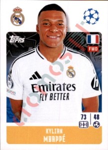 327 Kylian Mbappé – UEFA Champions League 2024-2025 Topps