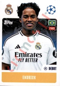 329 Endrick – UEFA Champions League 2024-2025 Topps