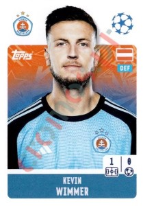 496 Kevin Wimmer – UEFA Champions League 2024-2025 Topps
