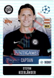 332 Stefan Hierländer (Captain) – UEFA Champions League 2024-2025 Topps