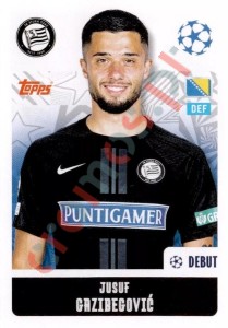 334 Jusuf Gazibegović – UEFA Champions League 2024-2025 Topps