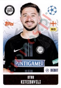 339 Otar Kiteishvili – UEFA Champions League 2024-2025 Topps