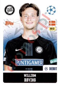 340 William Bøving – UEFA Champions League 2024-2025 Topps