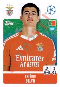 346 António Silva – UEFA Champions League 2024-2025 Topps