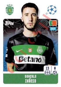 358 Gonçalo Inácio – UEFA Champions League 2024-2025 Topps