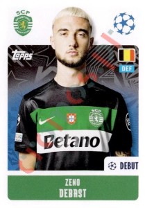 361 Zeno Debast – UEFA Champions League 2024-2025 Topps