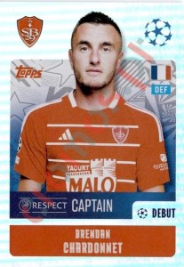 368 Brendan Chardonnet (Captain) – UEFA Champions League 2024-2025 Topps