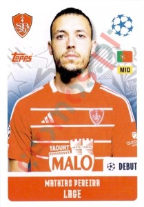 376 Mathias Pereira Lage – UEFA Champions League 2024-2025 Topps