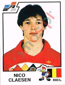 102 Nico Claesen – UEFA Euro France 1984 Panini